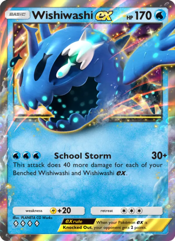Wishiwashi ex - Celestial Guardians Pokemon Card