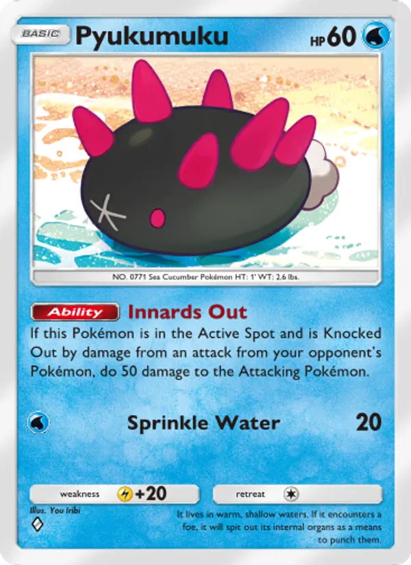 Pyukumuku - Celestial Guardians Pokemon Card