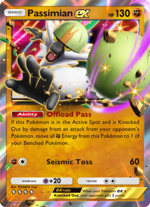 Passimian ex - Celestial Guardians Pokemon Card
