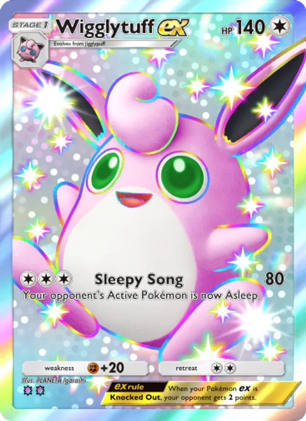 Wigglytuff ex - Celestial Guardians Pokemon Card