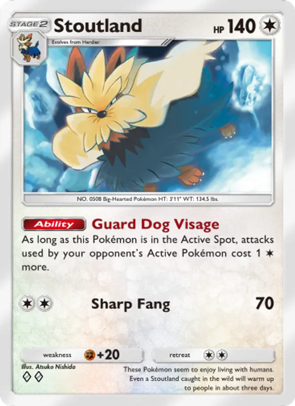 Stoutland - Extradimensional Crisis Pokemon Card