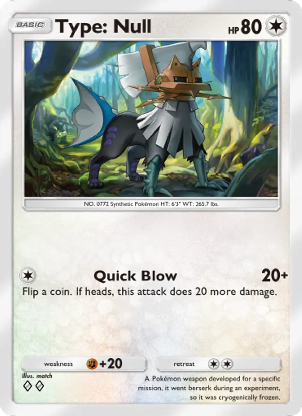 Type: Null - Extradimensional Crisis Pokemon Card