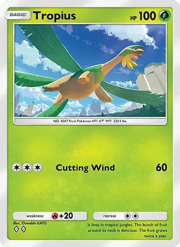 Tropius - Eevee Grove Pokemon Card