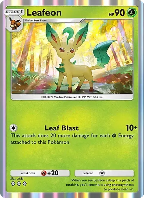 Leafeon - Eevee Grove Pokemon Card