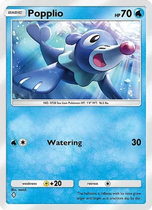 Popplio - Eevee Grove Pokemon Card