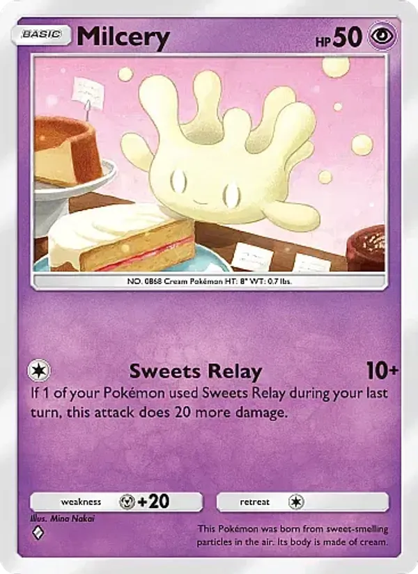 Milcery - Eevee Grove Pokemon Card