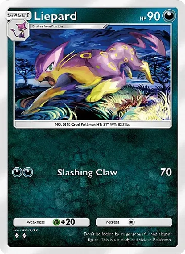Liepard - Eevee Grove Pokemon Card