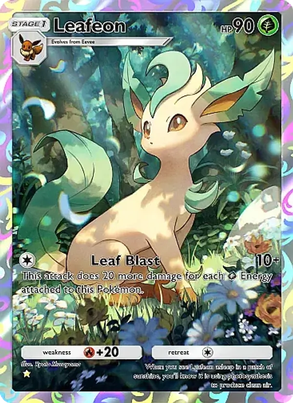 Leafeon - Eevee Grove Pokemon Card