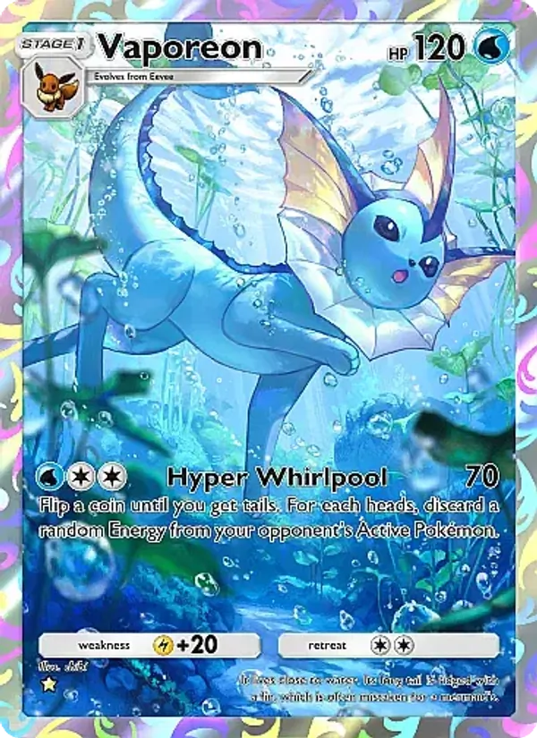 Vaporeon - Eevee Grove Pokemon Card
