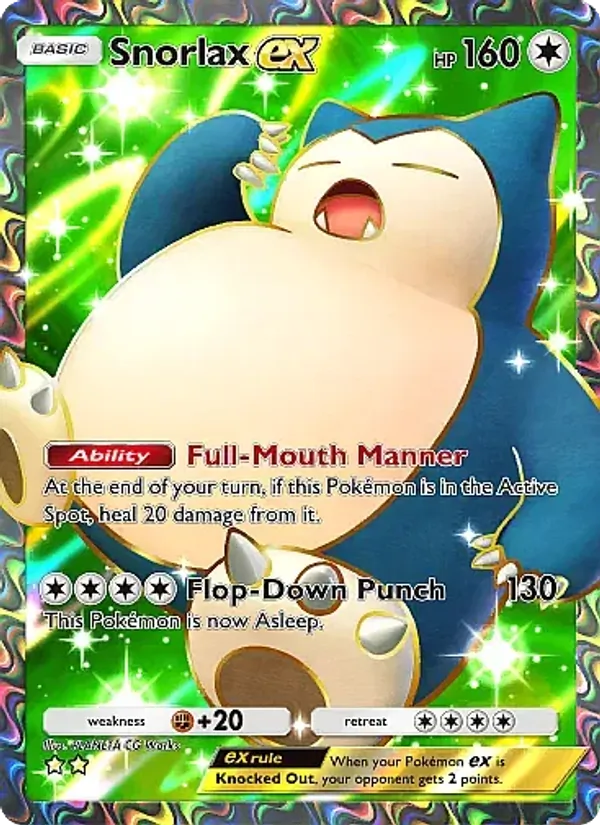 Snorlax ex - Eevee Grove Pokemon Card
