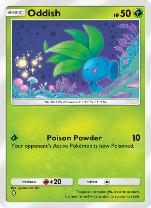 Oddish - Wisdom of Sea and Sky Pokemon Card