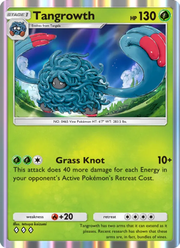 Tangrowth - Wisdom of Sea and Sky Pokemon Card