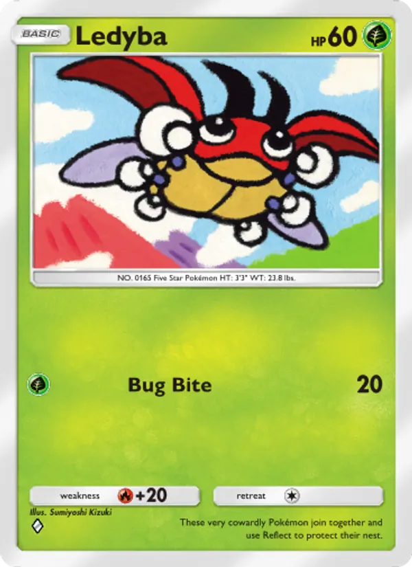 Ledyba - Wisdom of Sea and Sky Pokemon Card