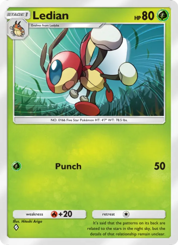 Ledian - Wisdom of Sea and Sky Pokemon Card