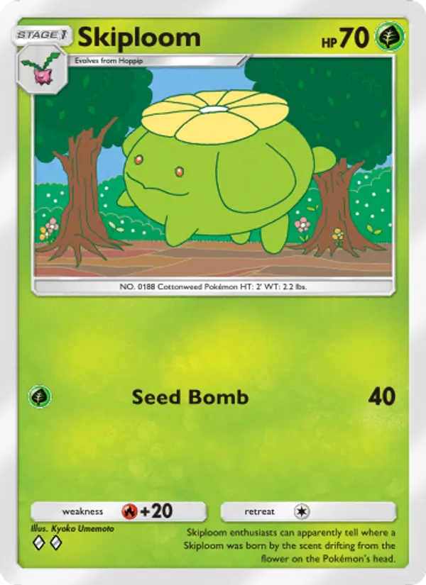 Skiploom - Wisdom of Sea and Sky Pokemon Card