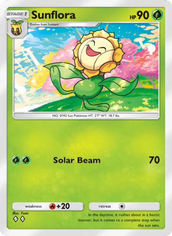 Sunflora - Wisdom of Sea and Sky Pokemon Card