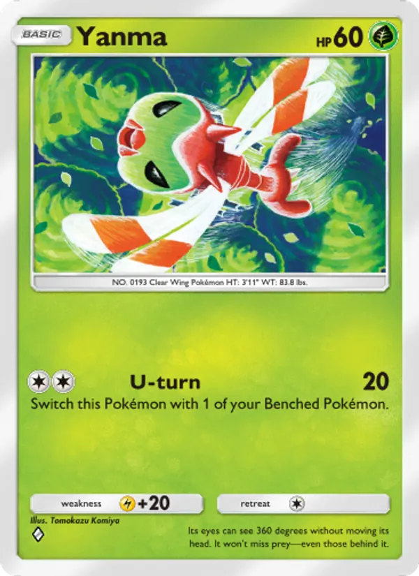 Yanma - Wisdom of Sea and Sky Pokemon Card