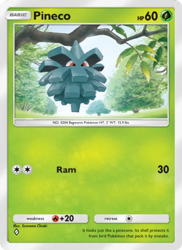 Pineco - Wisdom of Sea and Sky Pokemon Card