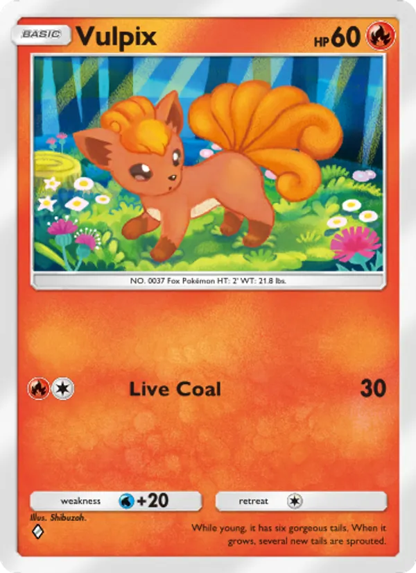 Vulpix - Wisdom of Sea and Sky Pokemon Card