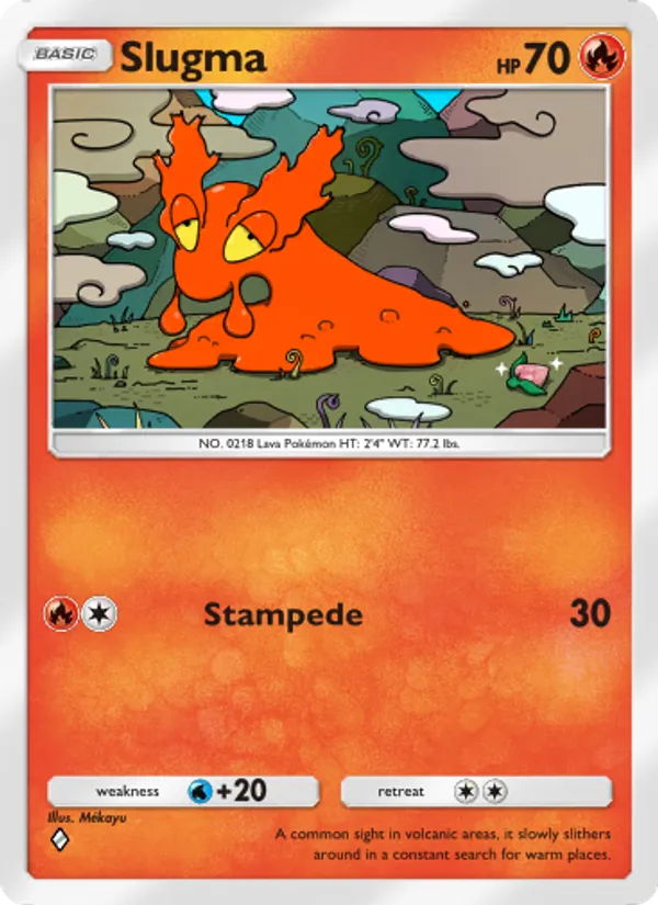 Slugma - Wisdom of Sea and Sky Pokemon Card