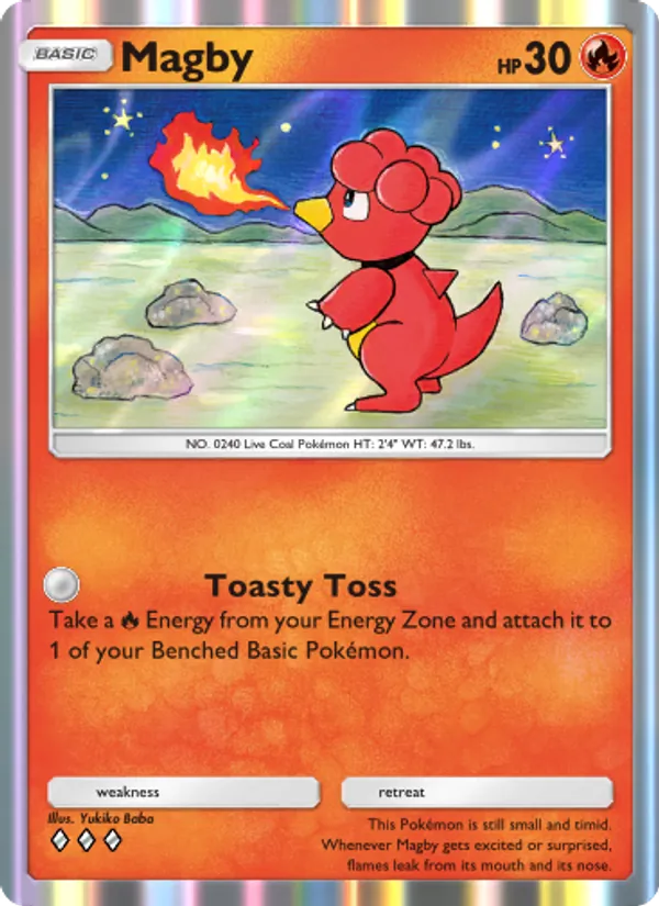 Magby - Wisdom of Sea and Sky Pokemon Card