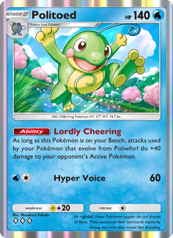 Politoed - Wisdom of Sea and Sky Pokemon Card