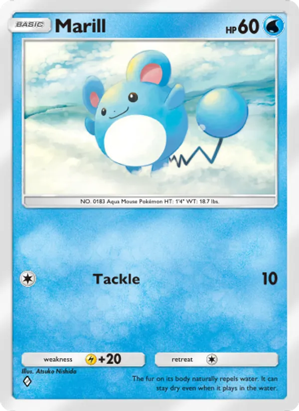 Marill - Wisdom of Sea and Sky Pokemon Card
