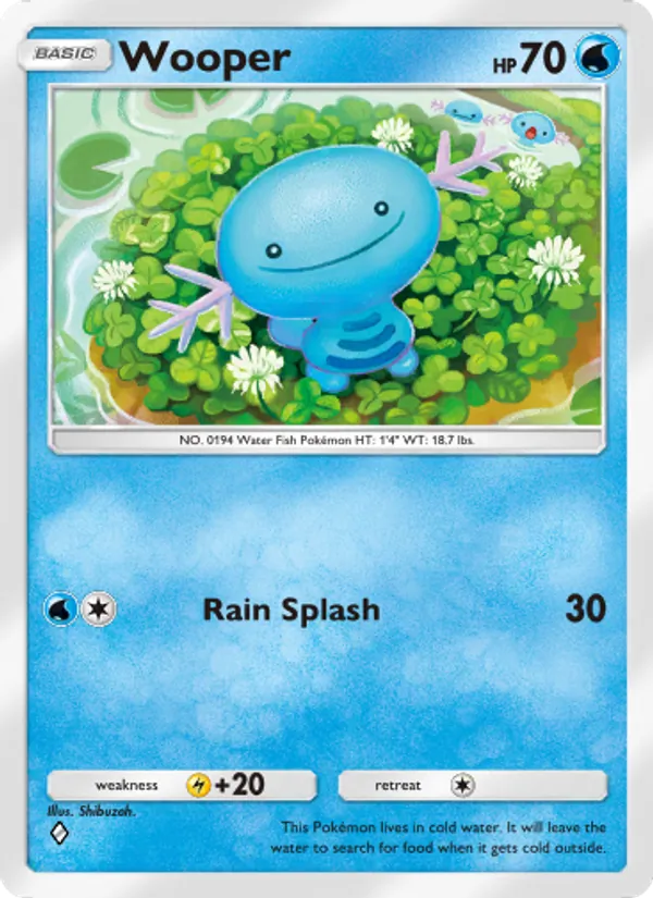 Wooper - Wisdom of Sea and Sky Pokemon Card