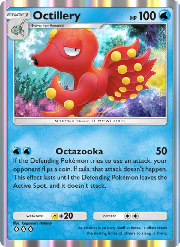 Octillery - Wisdom of Sea and Sky Pokemon Card