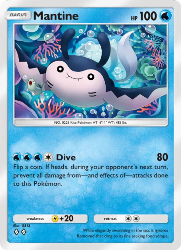 Mantine - Wisdom of Sea and Sky Pokemon Card