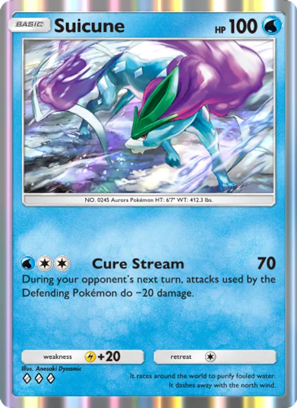 Suicune - Wisdom of Sea and Sky Pokemon Card
