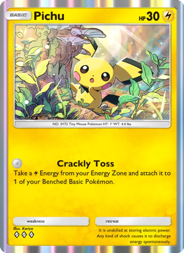 Pichu - Wisdom of Sea and Sky Pokemon Card