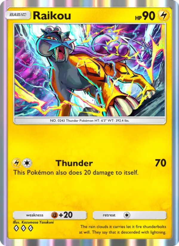 Raikou - Wisdom of Sea and Sky Pokemon Card