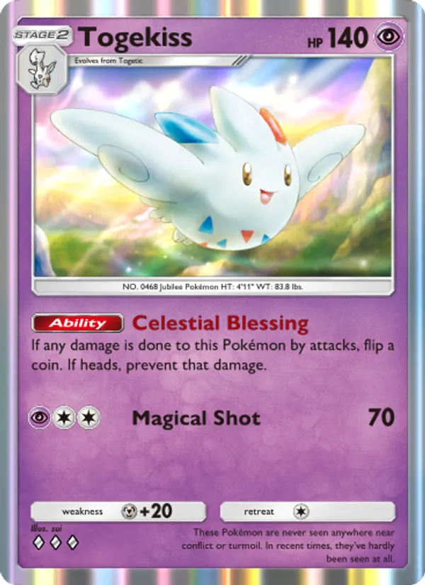 Togekiss - Wisdom of Sea and Sky Pokemon Card