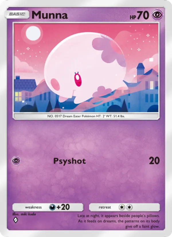 Munna - Wisdom of Sea and Sky Pokemon Card