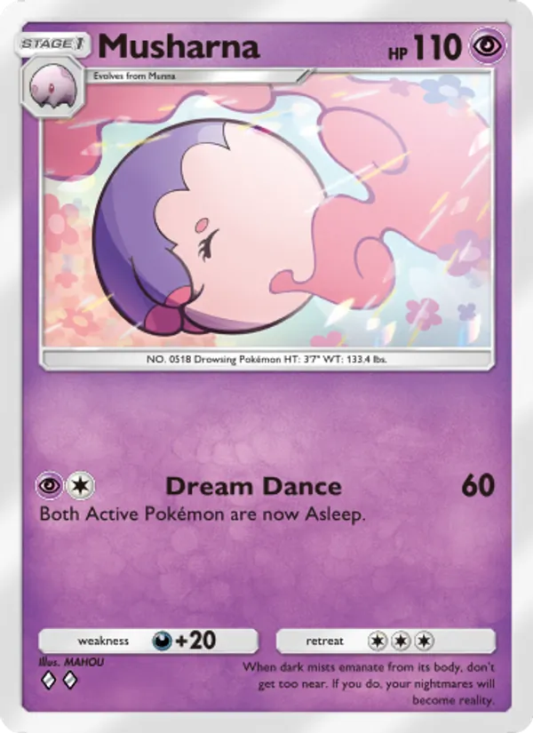 Musharna - Wisdom of Sea and Sky Pokemon Card