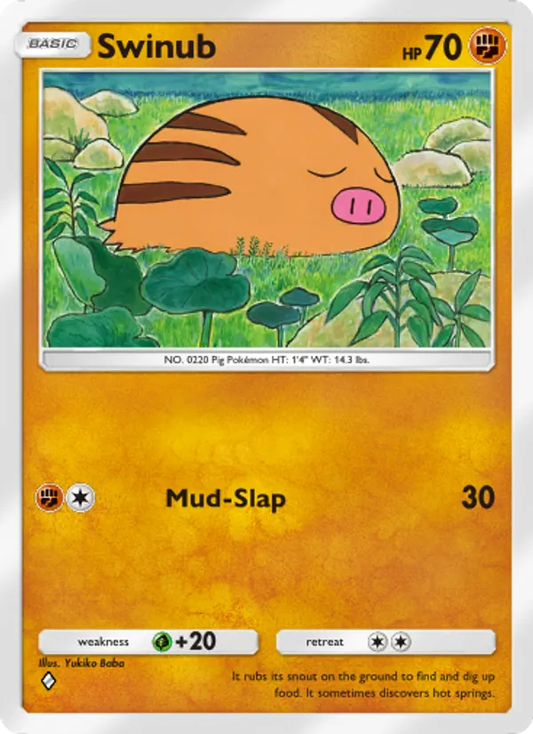 Swinub - Wisdom of Sea and Sky Pokemon Card