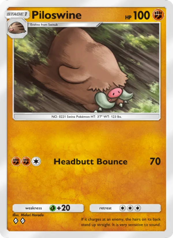 Piloswine - Wisdom of Sea and Sky Pokemon Card
