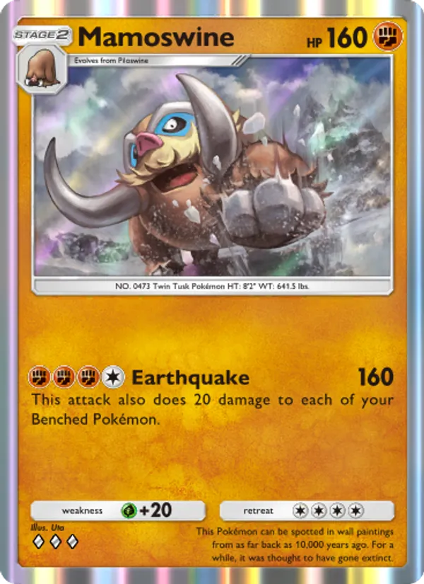 Mamoswine - Wisdom of Sea and Sky Pokemon Card