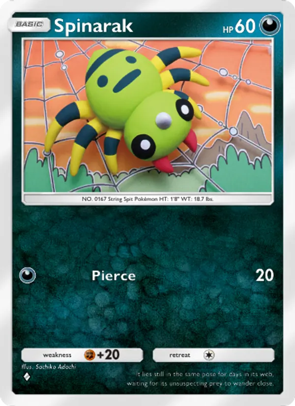 Spinarak - Wisdom of Sea and Sky Pokemon Card