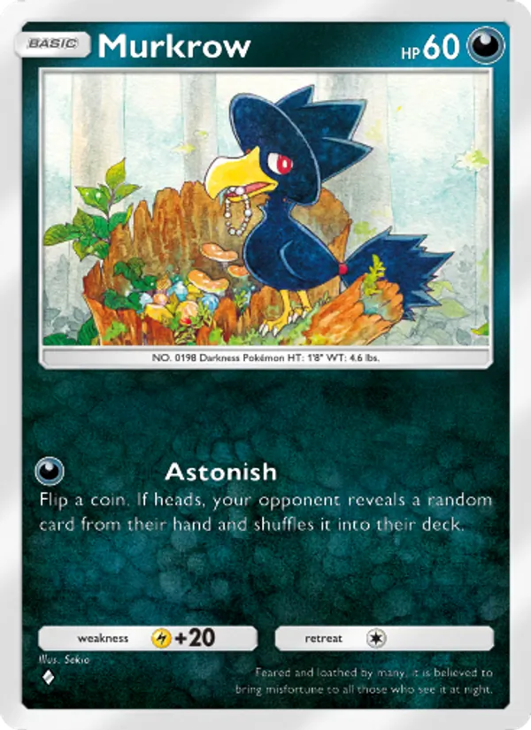 Murkrow - Wisdom of Sea and Sky Pokemon Card
