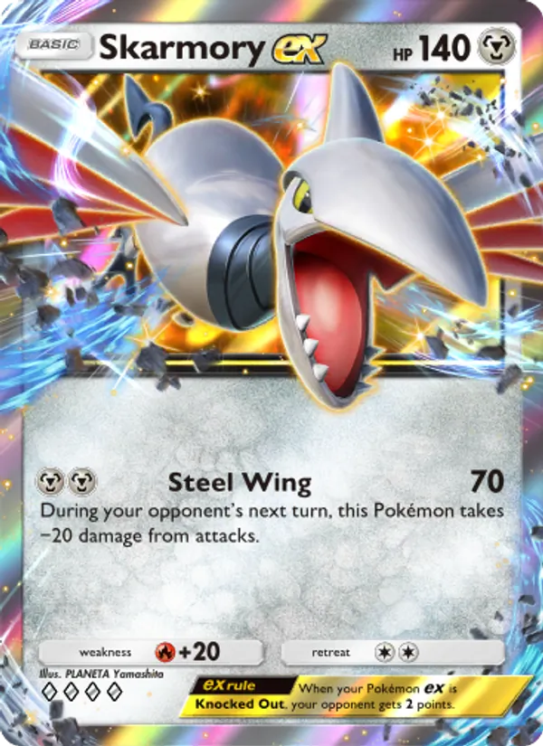 Skarmory ex - Wisdom of Sea and Sky Pokemon Card