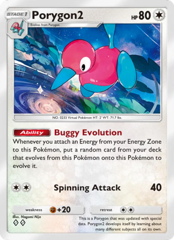 Porygon2 - Wisdom of Sea and Sky Pokemon Card