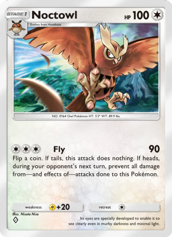 Noctowl - Wisdom of Sea and Sky Pokemon Card