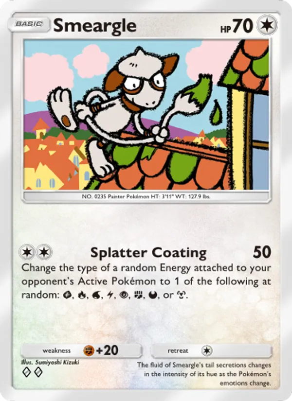 Smeargle - Wisdom of Sea and Sky Pokemon Card