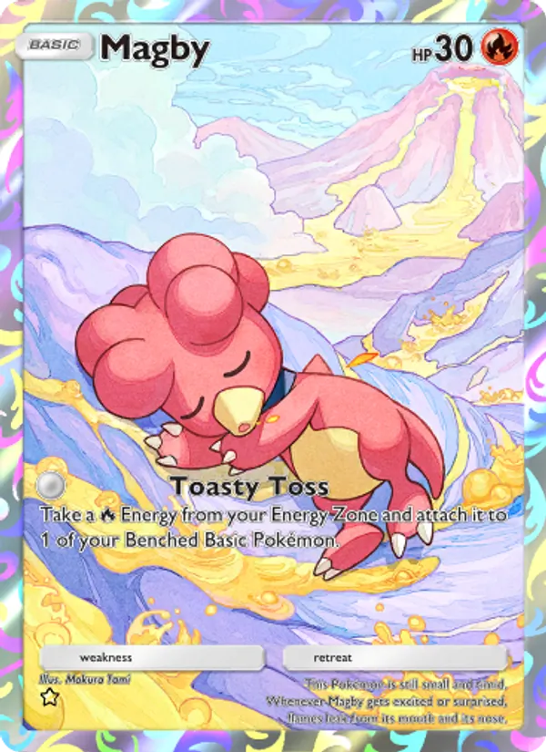 Magby - Wisdom of Sea and Sky Pokemon Card