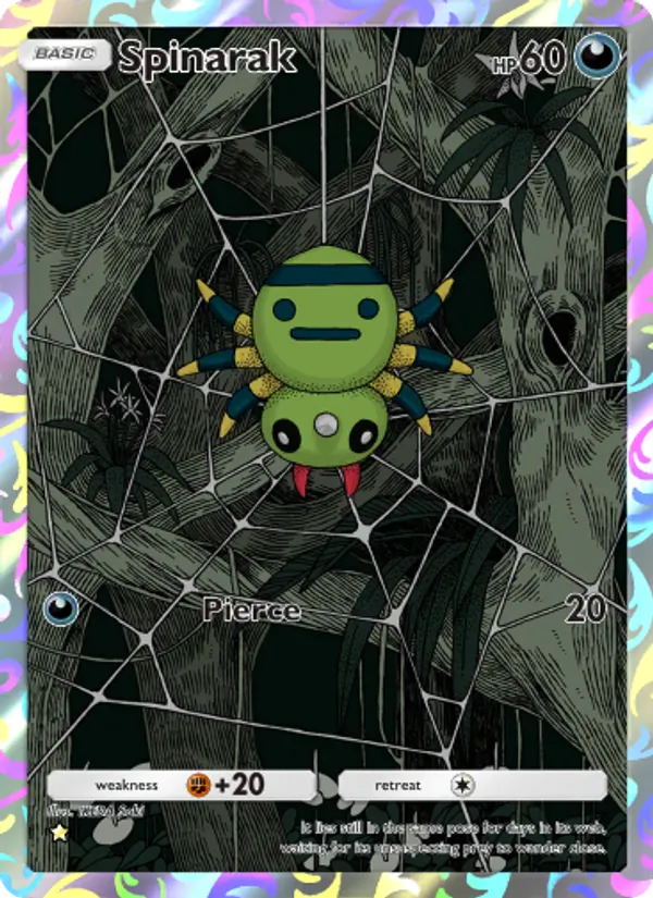 Spinarak - Wisdom of Sea and Sky Pokemon Card