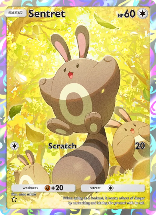 Sentret - Wisdom of Sea and Sky Pokemon Card