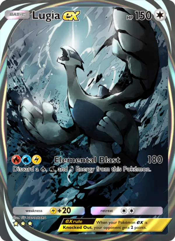 Lugia ex - Wisdom of Sea and Sky Pokemon Card