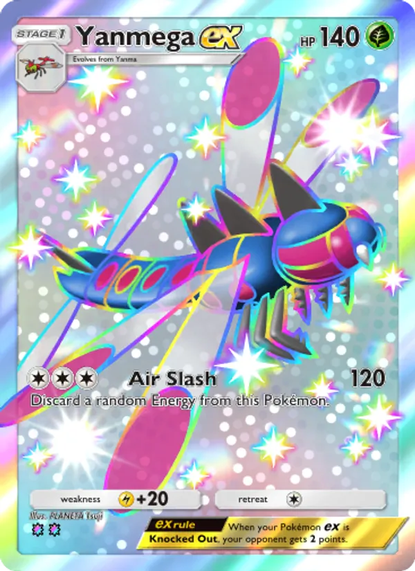 Yanmega ex - Wisdom of Sea and Sky Pokemon Card